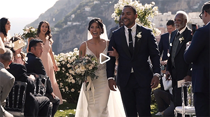 wedding videographer in Positano