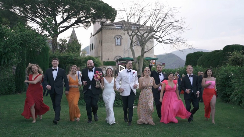wedding video at Villa Cimbrone